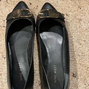 Nine West cute black flats size 6
